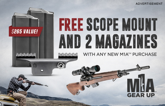 Free Scope Mount + 2 Free Mags w/ any M1A Rifle