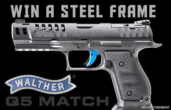 Win the Brand New Walther Q5 Match Steel Frame Pro!  (MSRP: $1650)