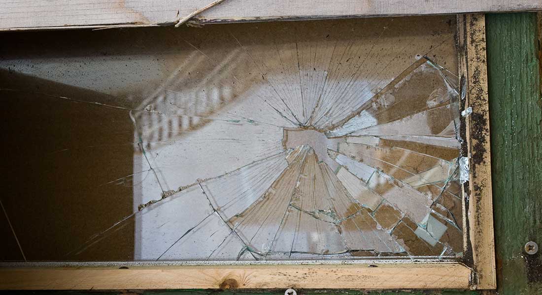 Armed home invaders bust down front door but armed homeowner sends them fleeing 