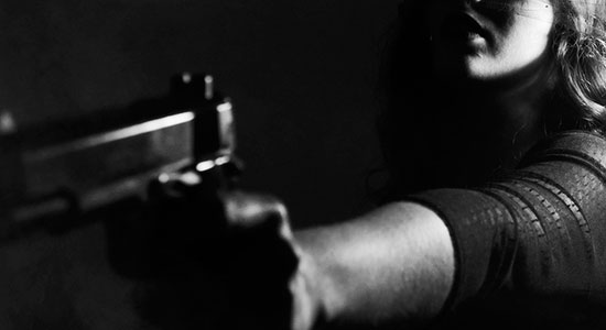 Alleged intruder shot in chest by woman defending four children
