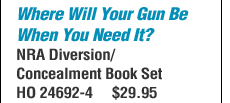 NRA Diversion Concealement Book Set