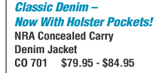 NRA Concealed Carry Denim Jacket