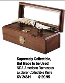 NRA American Damascus Explorer Collectible Knife