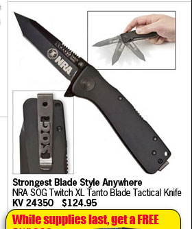 NRA SOG Twitch XL Tanto Blade Tactical Knife