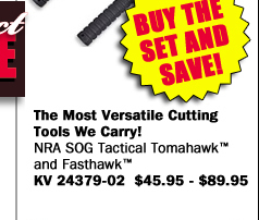 NRA SOG Tactial Tomahawk and Fasthawk