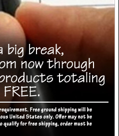 Orders of 100 dollars or more get free ground shipping