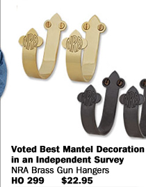 NRA Brass Gun Hangers