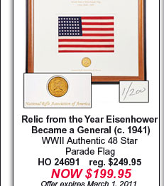 WWII Authentic 48 Star Parade Flag