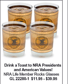 NRA Life Member Rocks Glasses