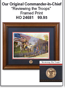 Reviewing the Troops Framed Print