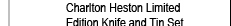 Charlton Heston Limited Edition Knife and Tin Set