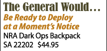 NRA Dark Ops Backpack
