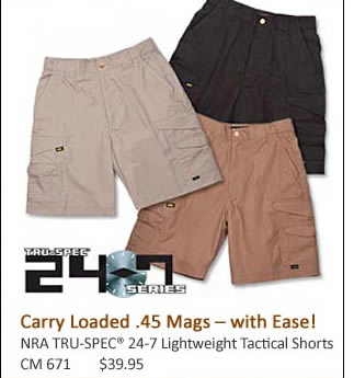NRA TRU-SPEC 24-7 Lightweight Tactical Shorts