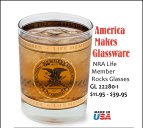 NRA Life Member Rocks Glasses