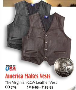 The Virginian CCW Leather Vest