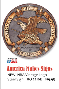 NEW! NRA Vintage Logo Steel Sign