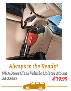 NRA Steer Clear Vehicle Holster Mount