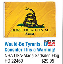 NRA USA-Made Gadsden Flag
