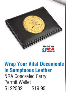 NRA Concealed Carry Permit Wallet