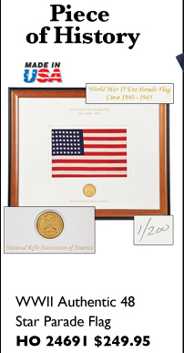 WWII Authentic 48 Star Parade Flag