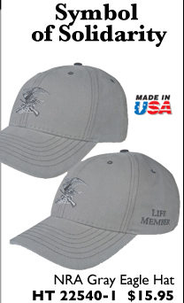 NRA Gray Eagle Hat