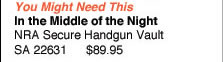 NRA Secure Handgun Vault