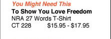 NRA 27 Words T-Shirt
