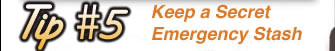 Tip 5  Keep a Secret Emergency Stash