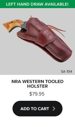 NRA Western Tooled Holster