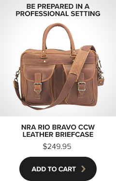 NRA Rio Bravo CCW Leather Briefcase