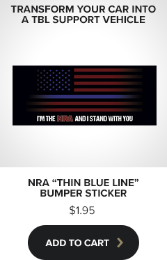 NRA Thin Blue Line Bumper Sticker