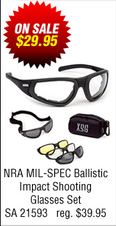 NRA MIL-SPEC Ballistic Impact Shooting Glasses Set