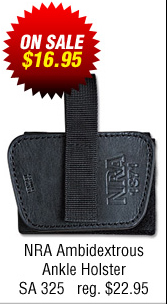 NRA Ambidextrous Ankle Holster