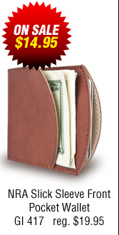 NRA Slick Sleeve Front Pocket Wallet