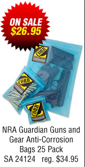 NRA Guardian Guns and Gear Anti-Corrosion Bags 25 Pack