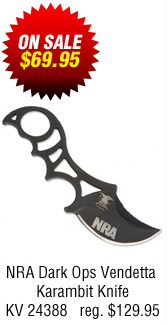 NRA Dark Ops Vendetta Karambit Knife