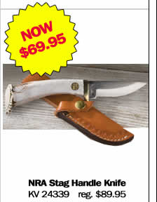 NRA Stag Handle Knife