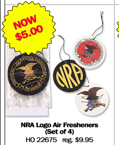 NRA Logo Air Fresheners Set of Four