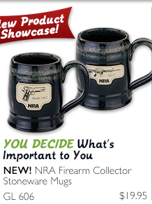 NRA Firearm Collector Stoneware Mugs