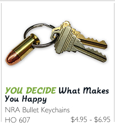 NRA Bullet Keychains
