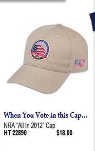 NRA ALL IN 2012 Cap