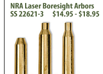 NRA Laser Bore Sight Arbors