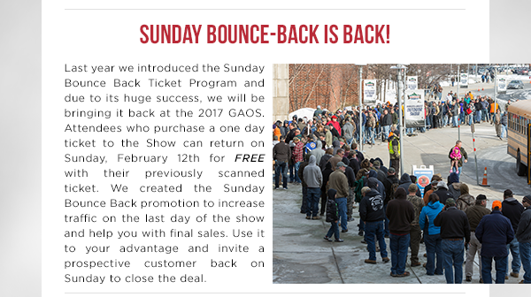 Sunday Bounce Back is Back!
