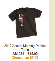 2010 Annual Meeting Pocket T-shirt