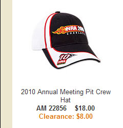 2010 Annual Meeting Pit Crew Hat