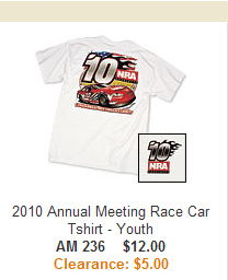 2010 Annual Meeting Race Car T-shirt - Youth
