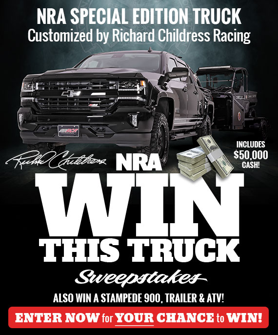 Enter for Your Chance to Win This NRA Truck & 50,000 Cash!!